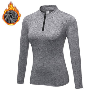 Women Running Jacket Winter Thermal Fleece Sports Coats Outdoor Workout Warm Down Jackets Gym Hooded Sport T-Shirts Plus Size