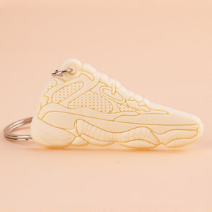 New Color Mini Silicone Jordan Keychain Woman Bag Charm Men Kids Key Ring Gifts Sneaker Shoes 700 WAVE RUNNER Key Chain
