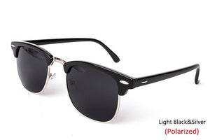 RBRARE Semi-Rimless Brand Designer Sunglasses Women/Men Polarized UV400 Classic Oculos De Sol Gafas Retro Eyeglasses