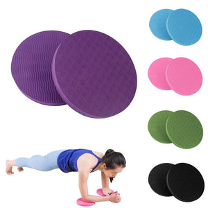 2Pcs Round Fitness Yoga Flat Support Pad Elbow Knee Wrist Protection Non-slip Yoga Exercise Mat