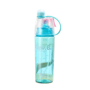 New 400/600Ml 3 Color Solid Plastic Spray Cool Summer Sport Water Bottle Portable Climbing Outdoor Bike Shaker My Water Bottles
