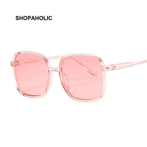 Fashion Vintage Square Women Sunglasses Brand Design Retro Candy Pink Sunglass Female Oculos De Sol UV400