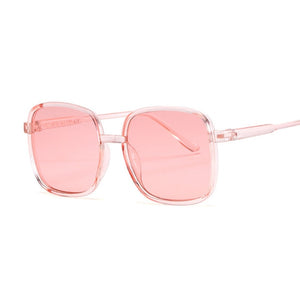 Fashion Vintage Square Women Sunglasses Brand Design Retro Candy Pink Sunglass Female Oculos De Sol UV400