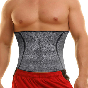 NINGMI Men Body Shaper Waist Trainer Fat Compression Brace Modeling Belt Tummy Trimmer Strap Slimming Cincher Neoprene Shapewear