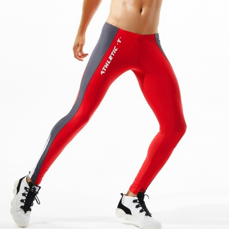Sexy Mens Leggings Men Training Workout Leggins Running Tights Quick Dry Eslastic Male Gym Sport Compression Pants Sportswear
